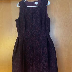 Calvin Klein Burgundy Lace Mini Dress